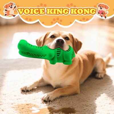 Show full view: FUUFOME Durable Natural Alligator Shape Rubber Dog Toy slide 5 of 7
