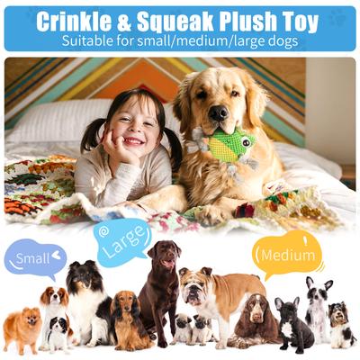 Show full view: FUUFOME Knotted Frog Rope & Plush Dog Toy slide 4 of 4