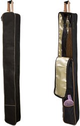 Paris Tack Front Opening Horse Tail Extension Carry Bag, Black, 6 x 4 x 47-in