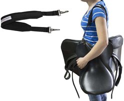 Derby Originals Premium Nylon Padded Saddle Carry Strap, Black, 16.5 x 14.17 x 3.66-in