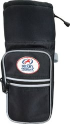 Tahoe Tack Padded Triple Layer 1200D Nylon Western Trail Riding Water Bottle Bag, Black with Grey Trim