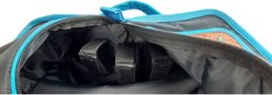 Tahoe Tack Turquoise Flower 1680D Nylon Center Opening Bridle Bag with Hand Tooled Leather Accents, Black slide 2 of 5