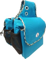 Tahoe Tack Nylon Saddlebag with Waterproof Lining, 12 x 14 x 6-in, Turquoise