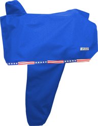 Tahoe Tack Nylon Waterproof Western Saddle Cover with 6 Elastic Bands, 34 x 23-in, Royal Blue
