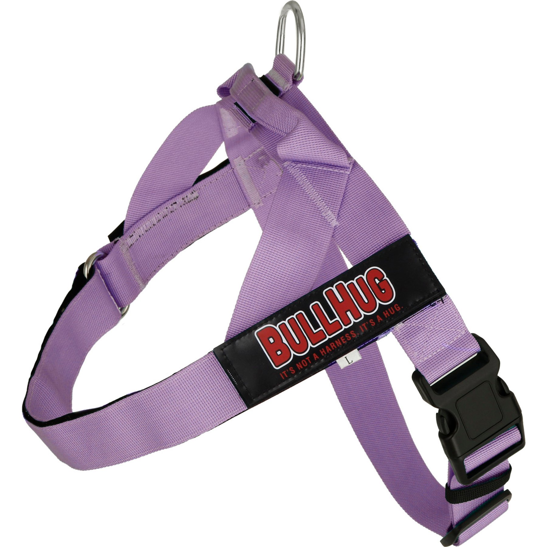 BullHug Adjustable No Choke Dog Harness, Lavender, Large: 29 to 33-in chest