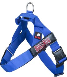 BullHug Adjustable No Choke Dog Harness, Royal Blue, X-Large: 32 to 36-in chest