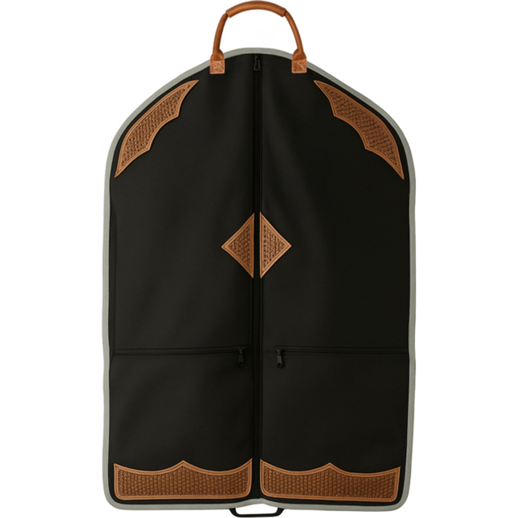 Tahoe Tack Durango Double Layer Padded 600D Western Garment Carry Bag, Brown, 16.14 × 14 × 1.89-in
