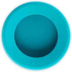 Messy Mutts Silicone Non-Spill Dog Bowl, Blue, 5.25-cup, 8 x 2-in slide 2 of 5