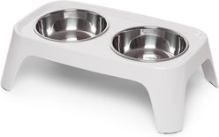 Totally Pooched Elevated Stainless Steel Feeder Dog Bowls, Grey, Medium: 1.5-cup per bowl slide 2 of 3