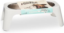 Totally Pooched Elevated Stainless Steel Feeder Dog Bowls, Grey, Large: 3-cup per bowl slide 2 of 3