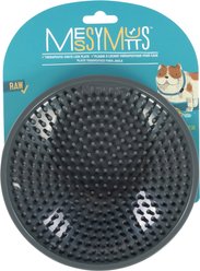Messy Mutts Crate Dog Lick Plate, Cool Grey, 6-in