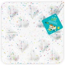 Messy Mutts Heart Molds Silicone Dog Treat & Topper Maker, 12-oz, Confetti, 1 count