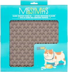 Messy Mutts Silicone Therapeutic Dog Licking Mat, Grey, Large: 12 x 12-in slide 1 of 4