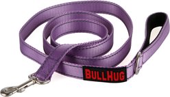 BullHug Padded Nylon Dog Leash, Small: 6-ft long, 1-in wide, Lavender