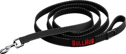 BullHug Padded Nylon Dog Leash, Small: 6-ft long, 1-in wide, Black