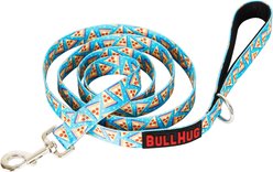 BullHug Pizza Padded Nylon Dog Leash, 6-ft long, 1-in wide