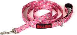 BullHug Padded Nylon Dog Leash, Small: 6-ft long, 1-in wide, Cupcakes