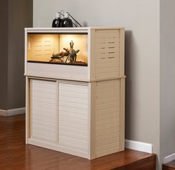 New Age Pet ECOFLEX 3ft Reptile Enclosure with Versa Stand Set in Maple