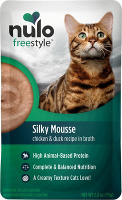 Nulo Freestyle Silky Mousse Chicken & Duck Recipe Grain-Free Wet Cat Food, 2.8-oz, case of 24