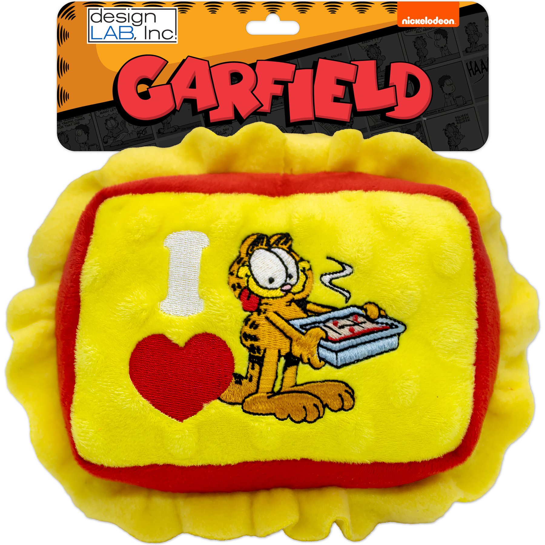 Garfield Lasagna Squeaky Dog Plush Toy