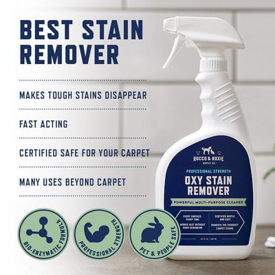Show full view: Rocco & Roxie Supply Co. Oxy Stain Remover Powerful Multi-Purpose Cleaner, 32-fl oz bottle slide 3 of 9