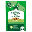 Greenies Pill Pockets Feline Catnip Flavor Natural Soft Adult Cat Treats, 1.6-oz pouch, 45 count