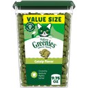 Greenies Feline Catnip Flavor Adult Natural Dental Cat Treats, 9.75-oz tub