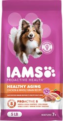 Iams Proactive Health Healthy Aging with Real Chicken Senior Dry Dog Food, 5-lb bag