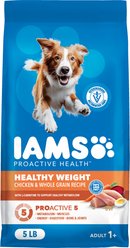 Iams Proactive Health Adult Healthy Weight Control with Real Chicken Dry Dog Food, 5-lb bag