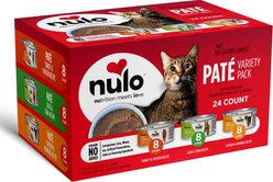 Nulo Grain-Free Variety Pack Pate Wet Canned Food for Cats & Kittens, 5.5-oz can, case of 24