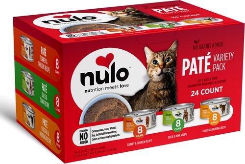 Nulo Grain-Free Variety Pack Pate Wet Canned Food for Cats & Kittens