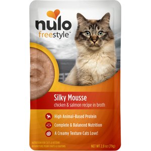 Nulo Freestyle Silky Mousse Chicken & Salmon Recipe Grain-Free Wet Cat Food, 2.8-oz, case of 24