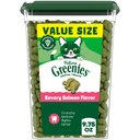 Greenies Feline Savory Salmon Flavor Adult Natural Dental Cat Treats, 9.75-oz tub