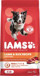 Iams Proactive Health Minichunks Adult Lamb & Rice Dry Dog Food, 5-lb bag