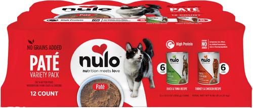 Nulo Grain-Free Variety Pack Pate Wet Canned Food for Cats & Kittens