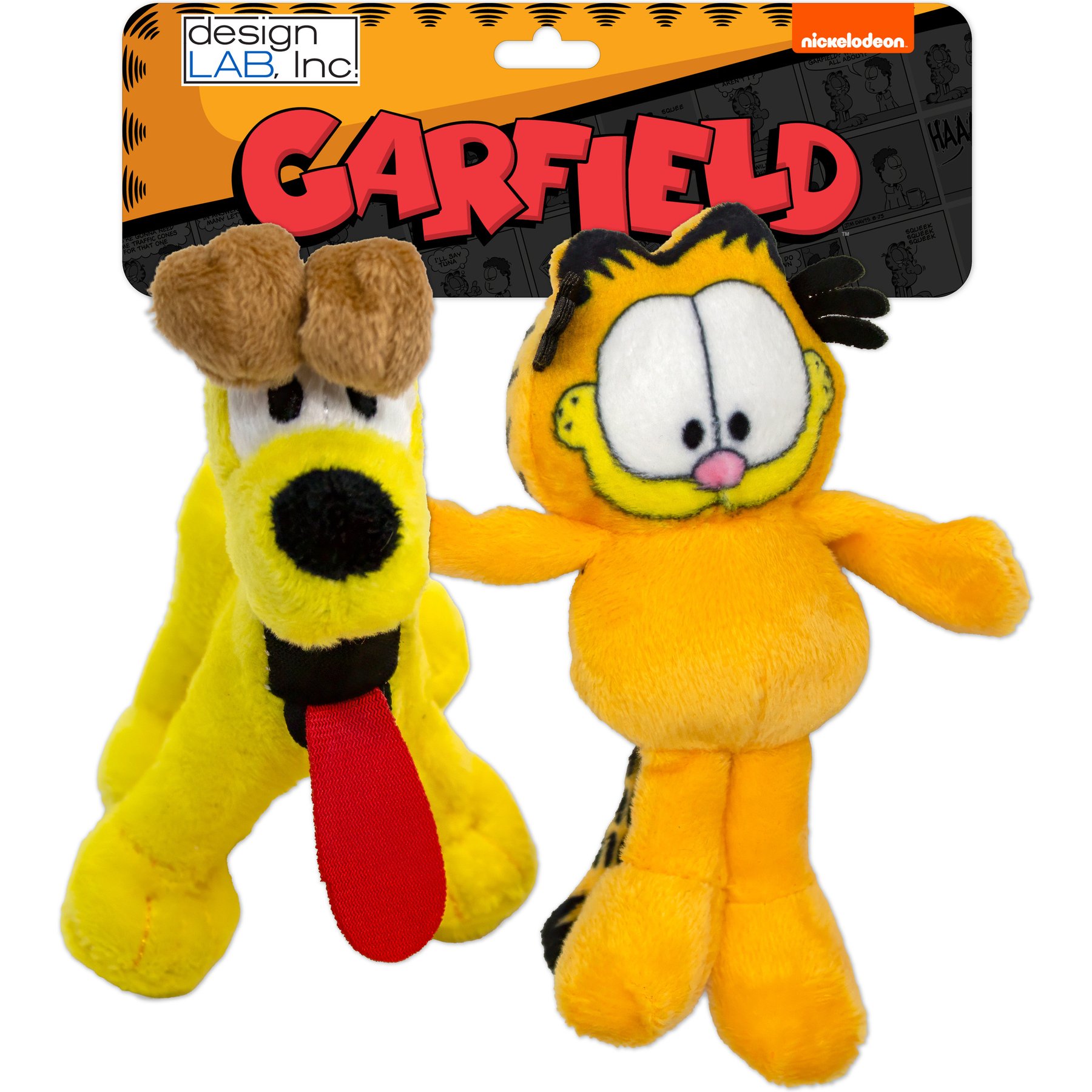Garfield Garfield & Odie Plush Cat Toy with Catnip, 2 count