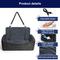 Show in main carousel: Invenho Reversible Dog Car Booster Seat with Safety Strap & Storage Pockets, Gray, Large slide 4 of 8