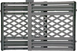 allforpaws Lifestyle Plastic Free-Standing Dog Fence Gate, Grey, 41.7-in, 41.7 x 27.2 x 2 Inch