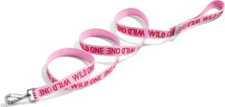 Wild One Air Woven Dog Leash, Bubblegum, 5.5-ft long, 1-in wide