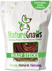 Nature Gnaws Beef Bully Stick Coil Dog Chew Treat