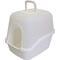 Show in main carousel: Richell Paw Trax Hooded Cat Litter Box, 20 x 16 x 17-in, White slide 1 of 3