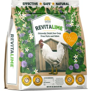Eaton Pet & Pasture Revitalime All-Natural Coop Freshener Chicken Deodorizer, 20-lb bag