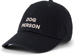 LIFE IS GOOD Adult Unisex Dog Person Stack Chill Cap, True Black