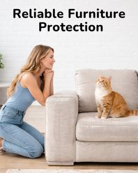 Fido Fave Heavy Duty Clear Guard Furniture Cat Scratch Protector, Transparent, 20 count slide 2 of 7