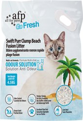 allforpaws Go fresh-Swift Purr Clump Beach Fusion Scented Cat Litter, 4.5-kg