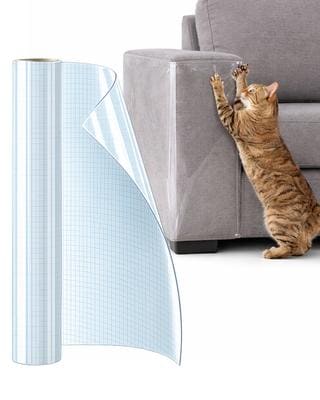 FIDO FAVE Thick Clear Adhesive Guard Scratch Cat Couch Protector