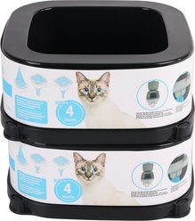 allforpaws Go Fresh-Clump Seal Replacement Jumbo Cat Litter Bag, Gray, 6.8 x 6.8 x 2.8-in, 2 count