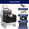 Show in main carousel: Invenho 5-in Elevated Dog & Cat Car Booster Seat with Reversible Cushion, Black/Gray, Medium slide 3 of 7
