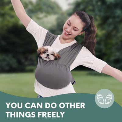 Show full view: Supet Dog Sling Carrier, Grey, Plus slide 8 of 8