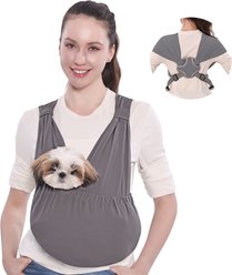 Supet Dog Sling Carrier, Grey, Plus